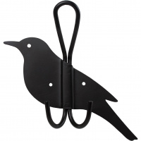 Wildlife Garden hook with blackbird