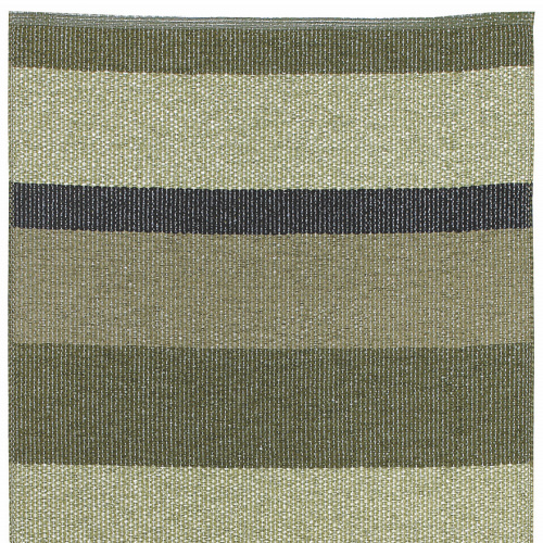 Horredsmattan outdoor rug - Block olive, 70x150