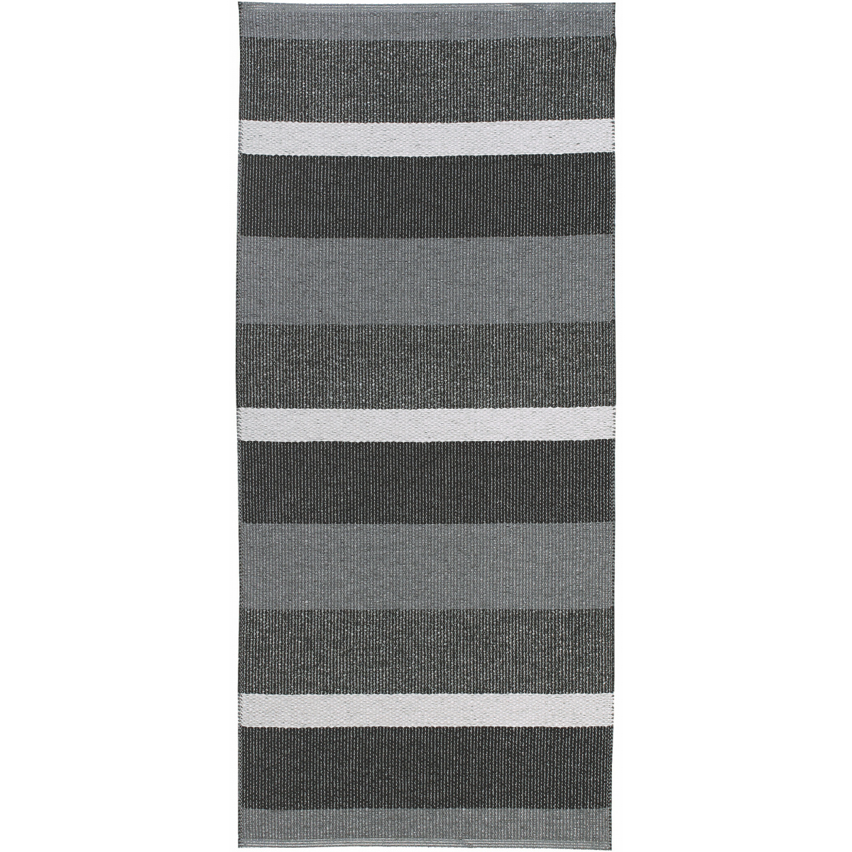 Horredsmattan Outdoor-Teppich - Block graphit, 70x200