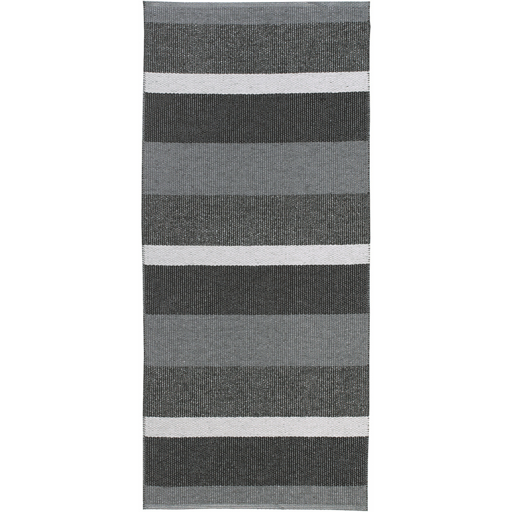 Horredsmattan outdoor carpet - Block graphite, 70x200