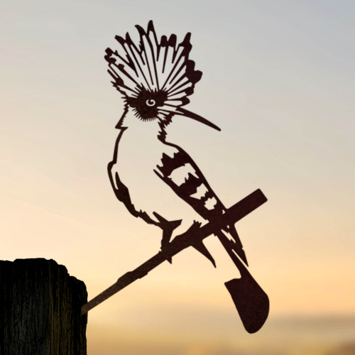 Metalbird bird in corten steel - army bird