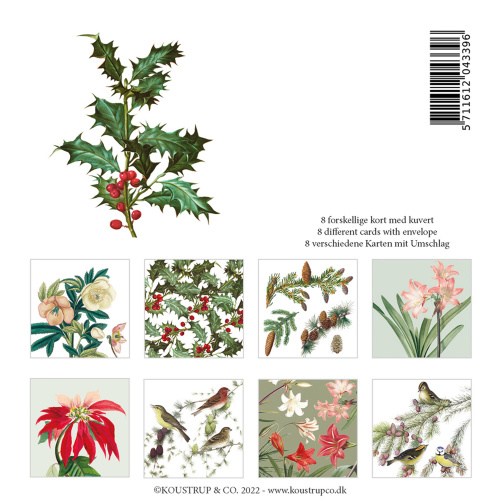 Koustrup & Co. kortmappe - Botanical Christmas