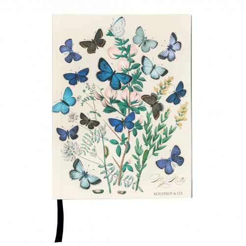 Koustrup & Co. anteckningsbok - fjärilar