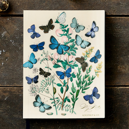 Koustrup & Co. notebook - butterflies
