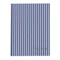 Koustrup & Co. notitieboekje - gestreept blauw