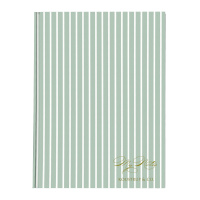 Koustrup & Co. notebook - striped green