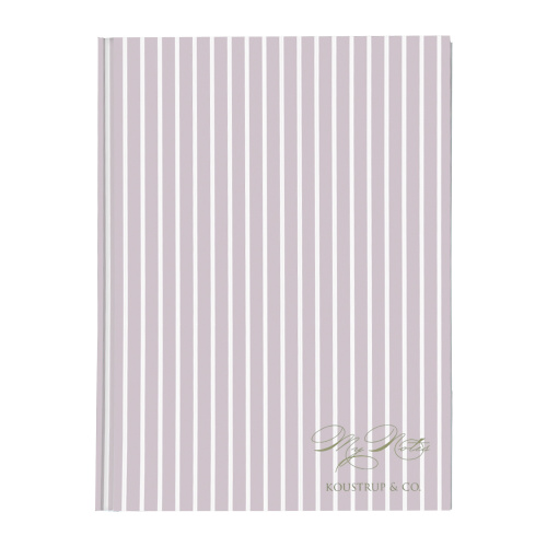 Koustrup & Co. notebook - striped pink