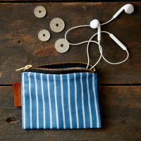 Koustrup & Co. handväska - randig blå