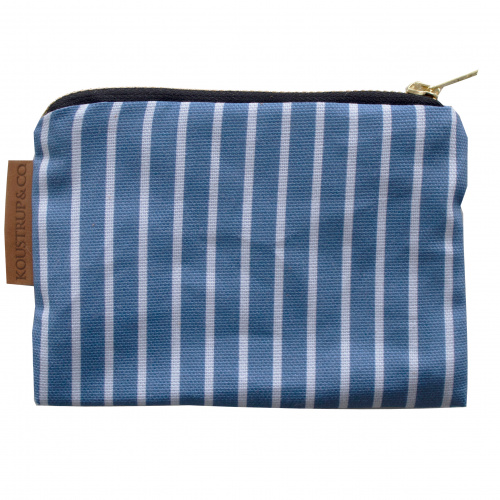 Koustrup & Co. purse - striped blue