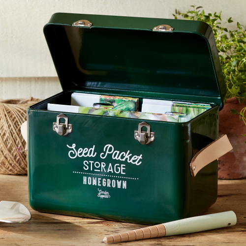 Burgon & Ball Box für Saatgutbeutel – grün
