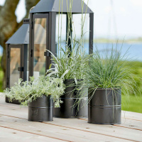 A2 Living plant pots, 3 pcs. - black