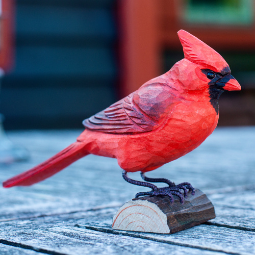 Wildlife Garden Vögel aus Holz wild lebenden Tiere - roter Kardinal