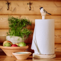 Wildlife Garden paper towel holder - marsh tit