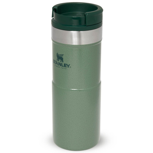 Stanley thermos mug with twist lid, 0.35 L - green