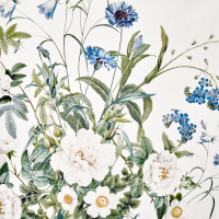Jim Lyngvild eco tea towel - Blue Flower Garden