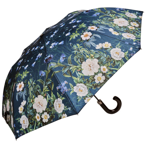 Jim Lyngvild folding umbrella - Blue Flower Garden