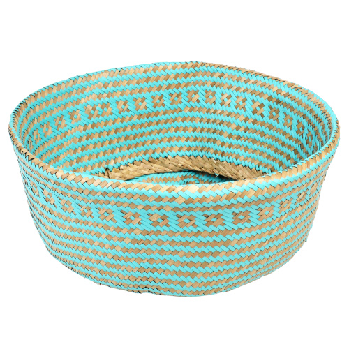 Rex London seagrass basket - turquoise, large