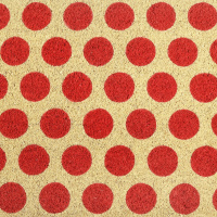 Rex London coconut mat - dots, red