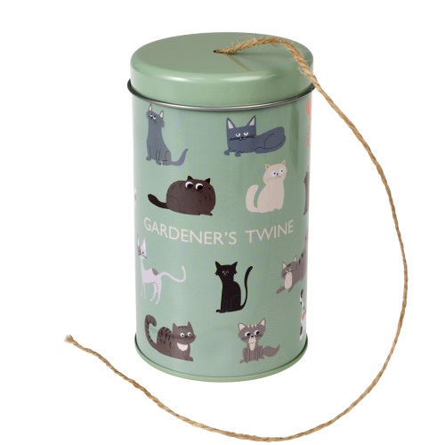 Rex London tin with tie string - cats