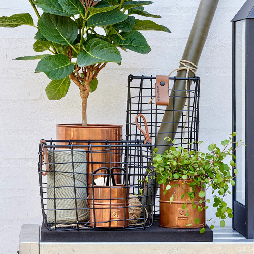 A2 Living plant pots, 3 pcs. - real copper
