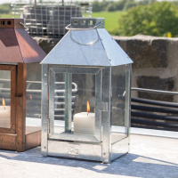 A2 Living lantern in steel, galvanized - 33 cm