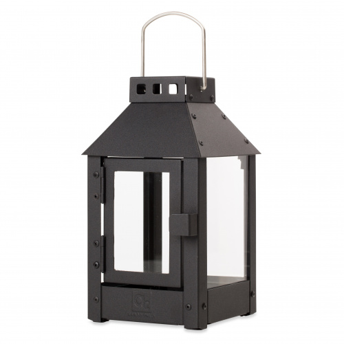 A2 Living lantern in steel, black - 25 cm