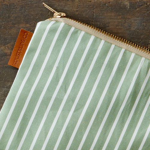 Koustrup & Co. cosmetic bag - striped green