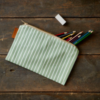 Koustrup & Co. cosmetic bag - striped green