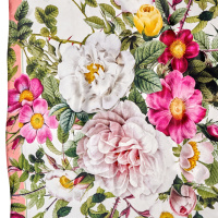 Jim Lyngvild silk scarf, 90x90 - Rose Flower