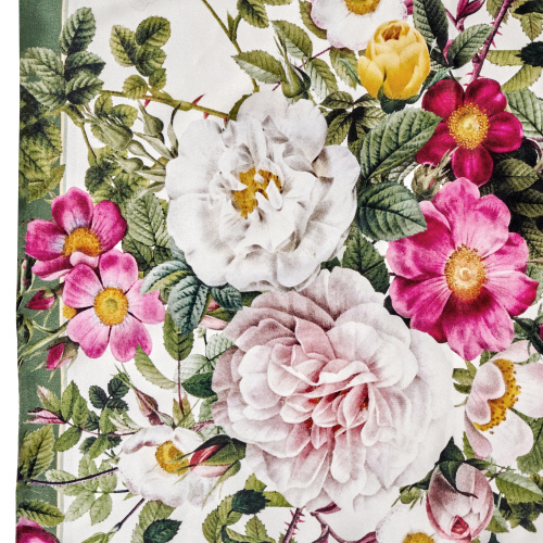 Jim Lyngvild zijden sjaal, 50x50 - Rose Flower