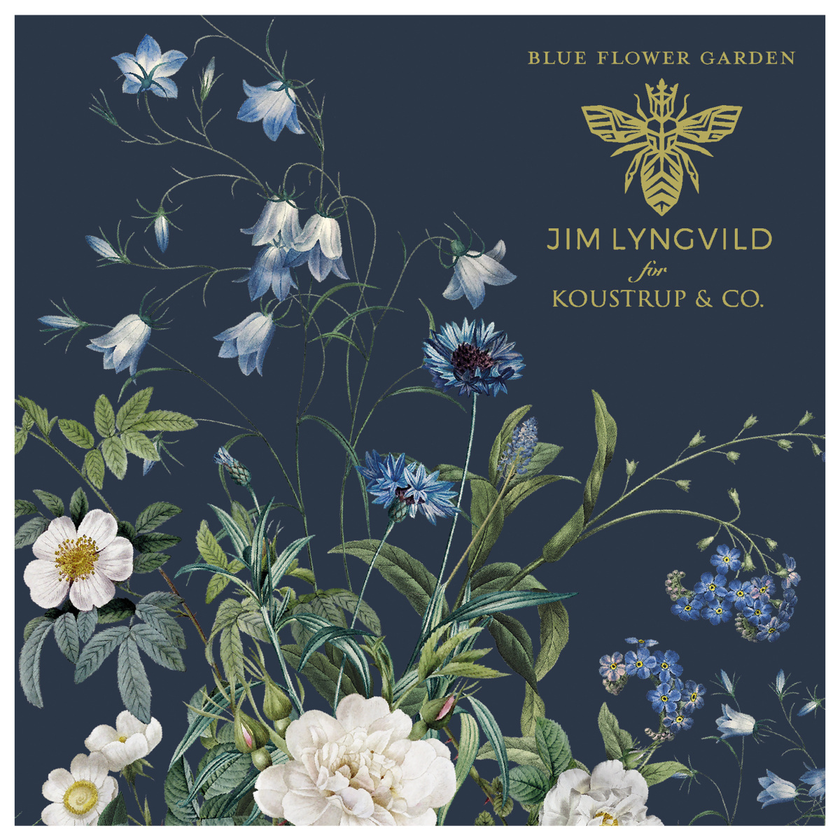 Koustrup & Co. kortmapp - Blue Flower Garden