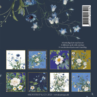 Koustrup & Co. kaartenmapje - Blue Flower Garden