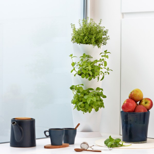 Minigarden Corner plantevæg - sort