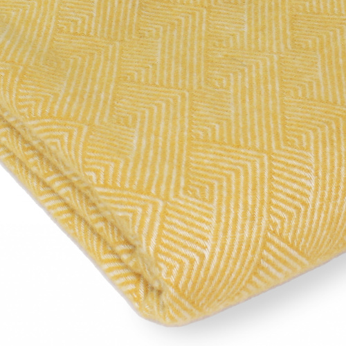 Plaid aus Tweedmill -Wolle - Tuscan Yellow