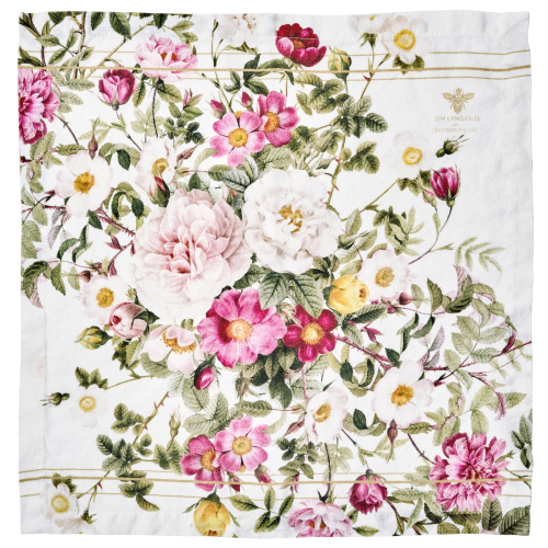 Jim Lyngvild cloth napkin - Rose Flower Garden