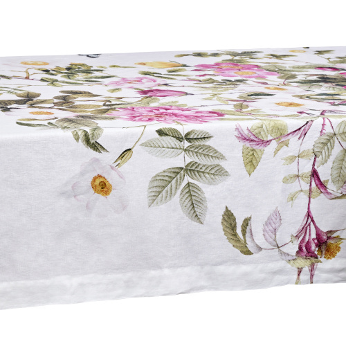 Jim Lyngvild tablecloth, 220 cm - Rose Flower Garden