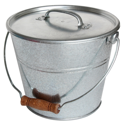 Guillouard zinc bucket with lid - 5 L