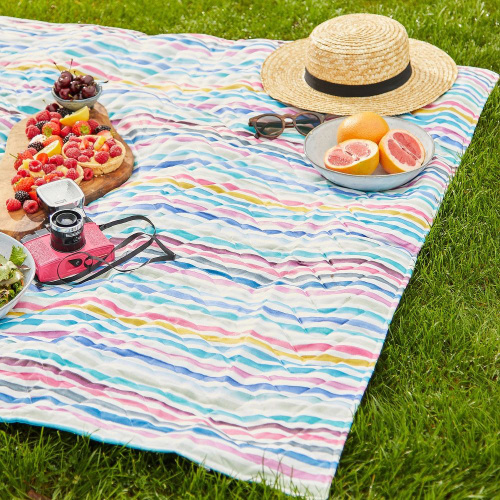 Tweedmill picnictæppe - Regnbue
