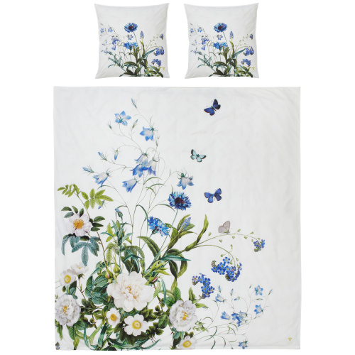 Jim Lyngvild dobbelt sengesæt, 200x220 - Blue Flower Garden