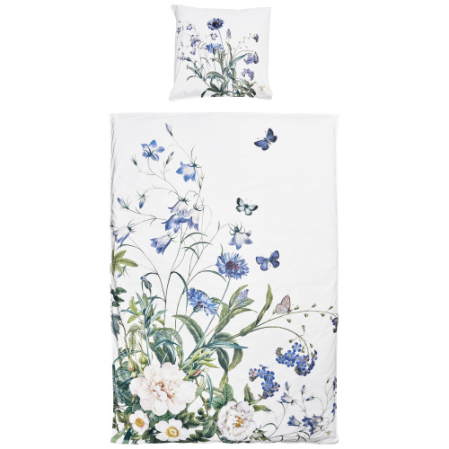 Jim Lyngvild Bettwäsche-Set, 135 x 200 (deutsch) – Blue Flower Garden