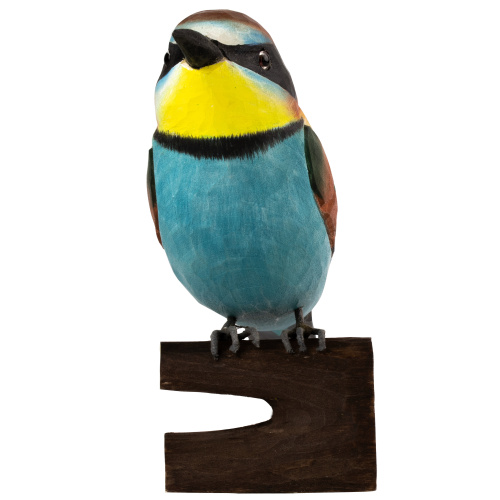 Wildlife Garden wood-carved bird - bee eater
