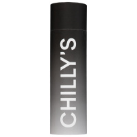 Chilly's Thermo-Trinkflasche – Schwarz/Weiß
