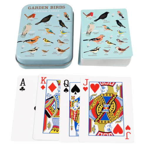 Rex London playing cards with garden birds