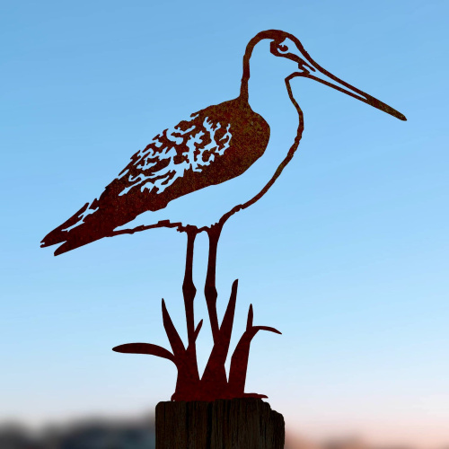 Metalbird Vogel aus Cortenstahl – Kupferschnapper