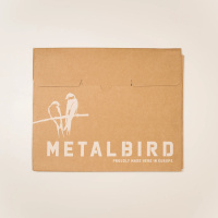 Metalbird vogel in cortenstaal - spreeuw