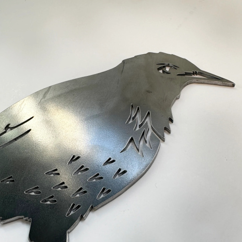 Metalbird fågel i cortenstål - stare