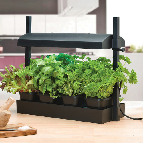 Garland grow system with LED - black