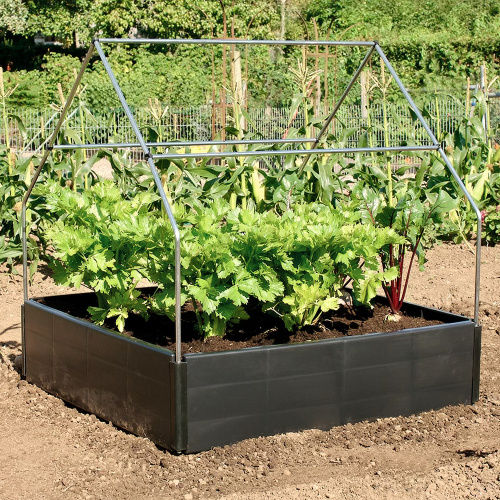 Garland support stand for large raised bed