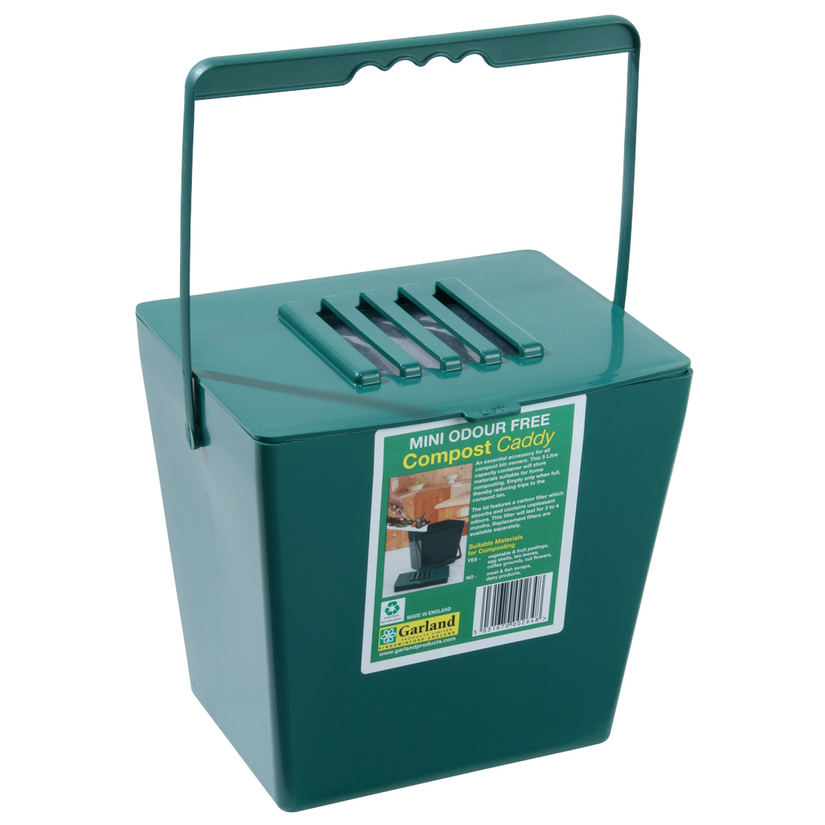 Garland-Kompostbehälter mit Kohlefilter – 5 l