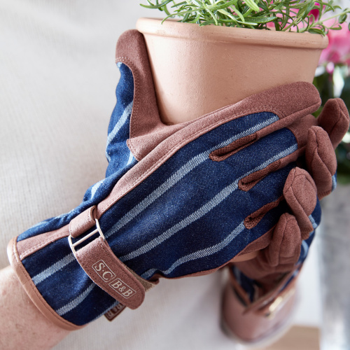 Sophie Conran gardening gloves - dark blue